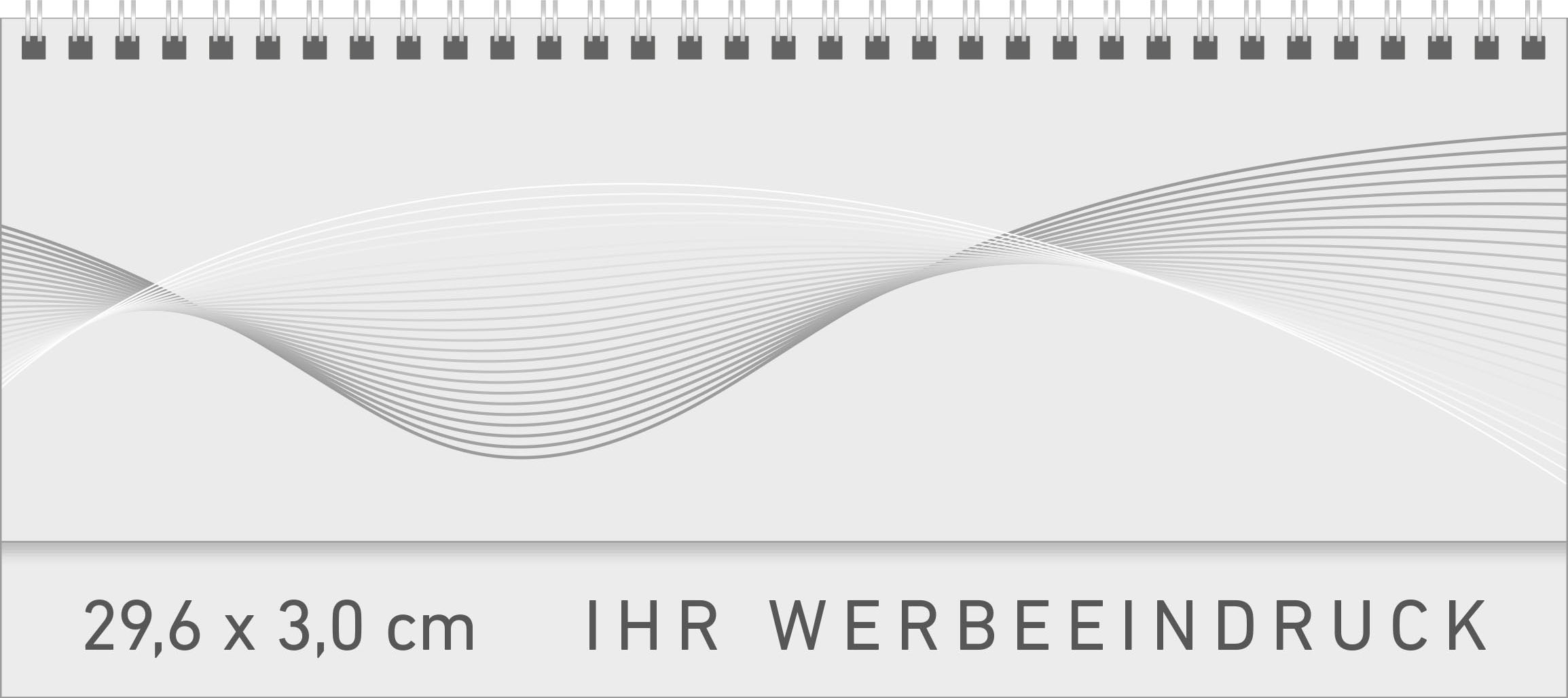 Tischquerkalender Ibiza
Kartoneinband
1 Woche / 1 Seite
Deutsch mit Nebensprachen FR-GB grau/rot